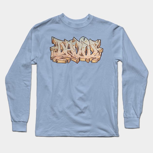 DAVID - GRAFFITI NAME by PHECK Long Sleeve T-Shirt by PheckArt